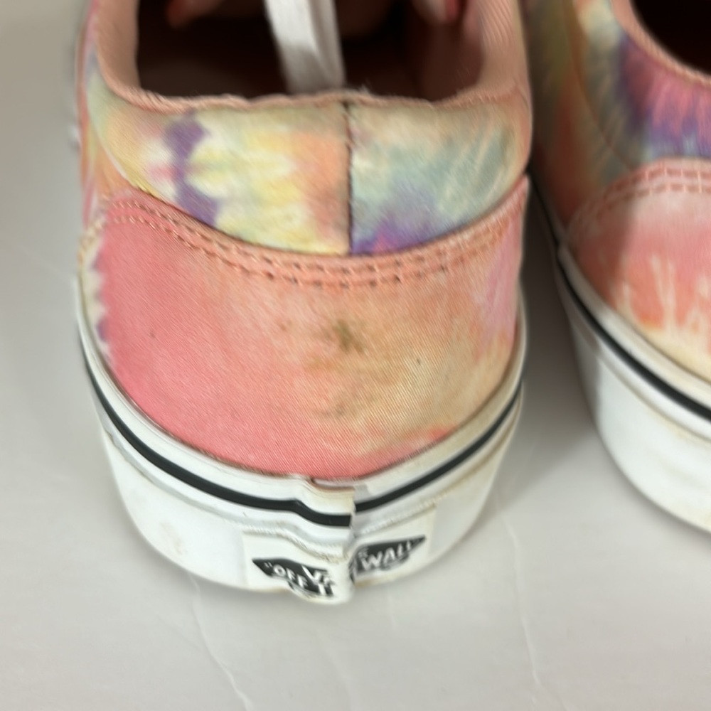 Vans Pink Pastel Tye Dye Lace Up Sneakers Size 8 - Picture 12 of 12